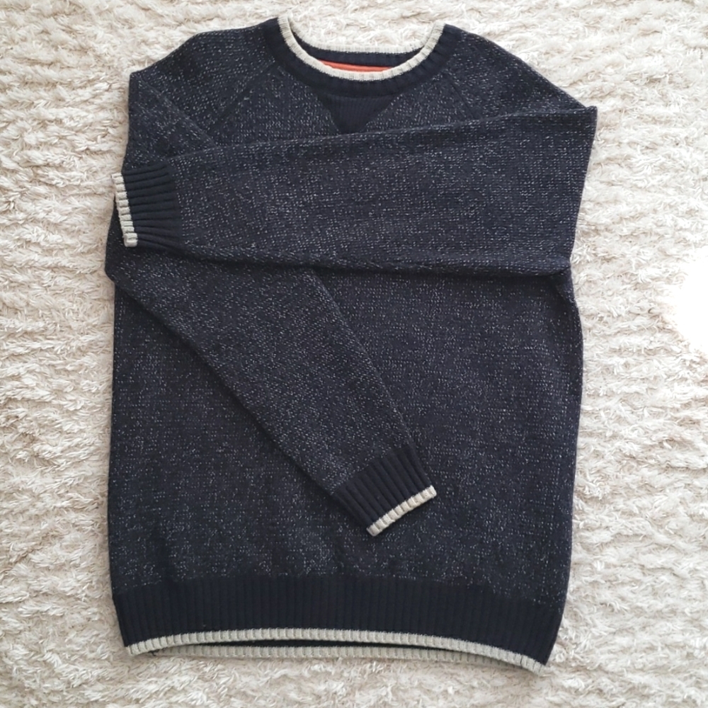 Mens Cambridge Dry Good Dark Blue Knit Sweater Size Large